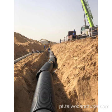 Tubo de tubo de drenagem HDPE de plástico HDPE Tubo Krah
